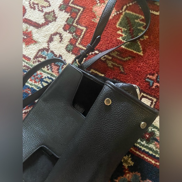 Sam Edelman Suede & Leather Purse with shoulder strap and handle. NWT - Picture 6 of 7